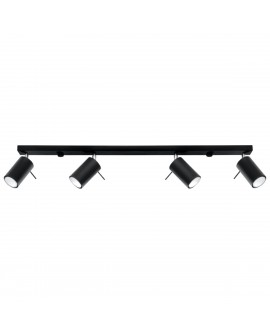 Plafon RING 4L czarny Sollux SL.0332