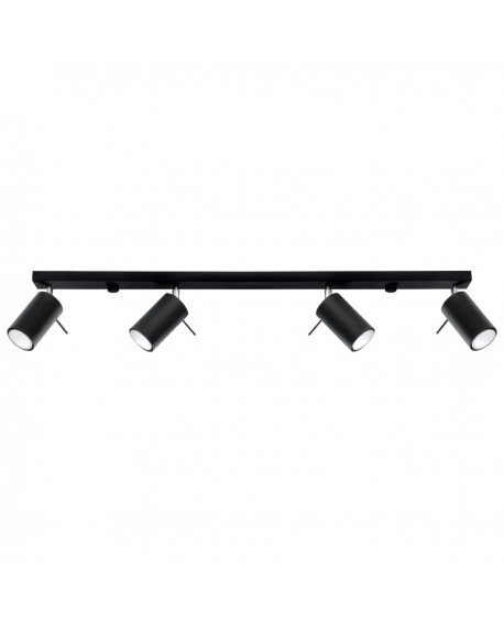 Plafon RING 4L czarny Sollux SL.0332