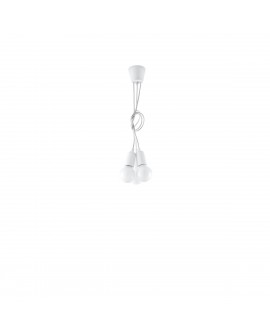 Lampa wisząca DIEGO 3 biała Sollux SL.0570