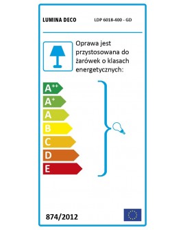 NOWOCZESNA LAMPA WISZĄCA ZŁOTA STILIO D40