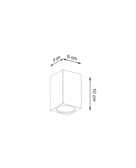 Plafon KEKE 10 dąb Sollux SL.1040