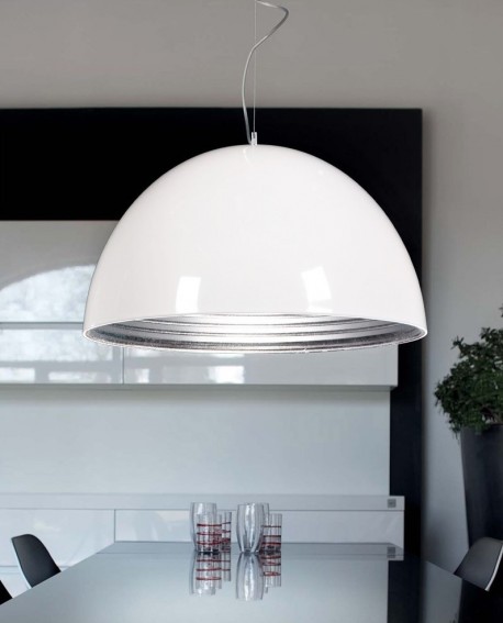 LAMPA WISZĄCA BIAŁA WOODY