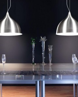 NOWOCZESNA LAMPA WISZĄCA SREBRNA VITTORIO