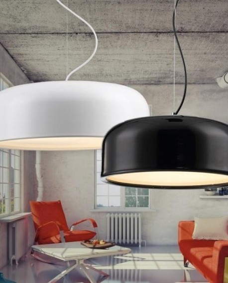 NOWOCZESNA LAMPA WISZĄCA CZARNA SCUDO D35