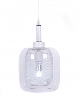 LAMPA WISZĄCA NOWOCZESNA BIAŁA BESSA LUMINA DECO