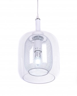 LAMPA WISZĄCA NOWOCZESNA BIAŁA BESSA LUMINA DECO