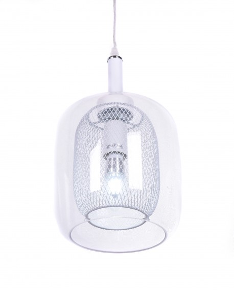 LAMPA WISZĄCA NOWOCZESNA BIAŁA BESSA LUMINA DECO