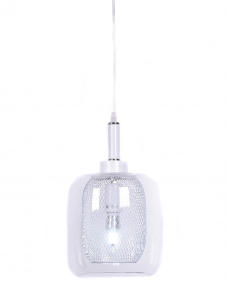 LAMPA WISZĄCA NOWOCZESNA BIAŁA BESSA LUMINA DECO