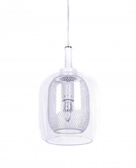 LAMPA WISZĄCA NOWOCZESNA BIAŁA BESSA LUMINA DECO