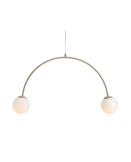 LAMPA WISZĄCA UNA 2 BEIGE ALDEX 1116H17