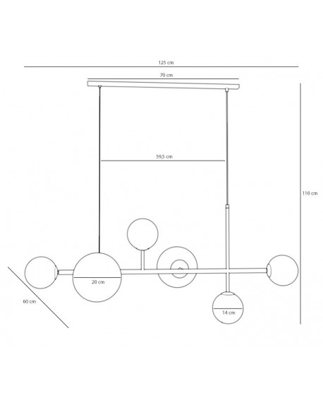 LAMPA WISZĄCA DIONE 6 BLACK (LISTWA) ALDEX 1092K1_2