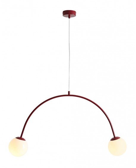 LAMPA WISZĄCA UNA 2 RED WINE ALDEX 1116H15