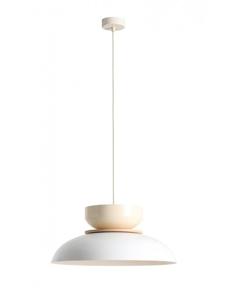 LAMPA WISZĄCA ALDO LIGHT WHITE GLOSS + CREAM (47+ 23+ wood) ALDEX 1152G2_9_J