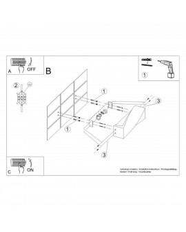 Kinkiet SIGMA beton Sollux SL.0644