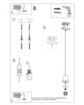 Lampa wisząca BONO Sollux SL.0283