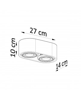 Plafon BASIC 2 naturalne drewno Sollux SL.0914