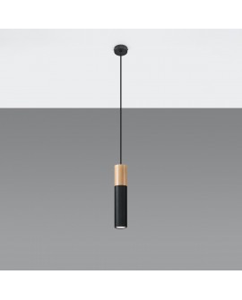 Lampa wisząca PABLO czarna Sollux SL.0632