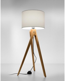 Lampa stojąca LEGNO 1 naturalne drewno Sollux SL.0523