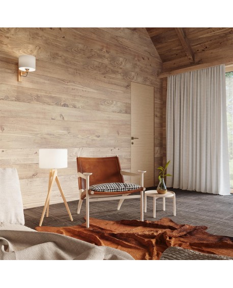 Lampa stojąca LEGNO 1 naturalne drewno Sollux SL.0523