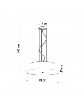 Żyrandol VEGA 60 czarny Sollux SL.0766