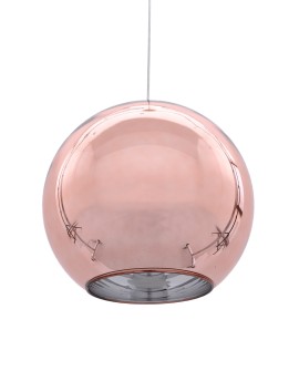 NOWOCZESNA LAMPA WISZĄCA RÓŻOWE ZŁOTO LOBOS D30