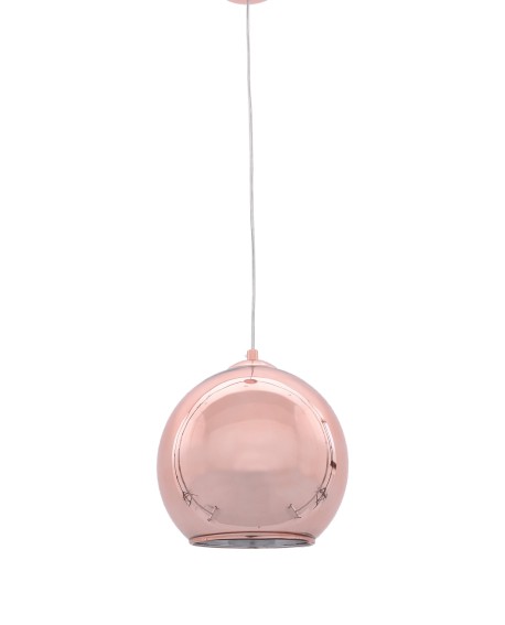 NOWOCZESNA LAMPA WISZĄCA RÓŻOWE ZŁOTO LOBOS D30