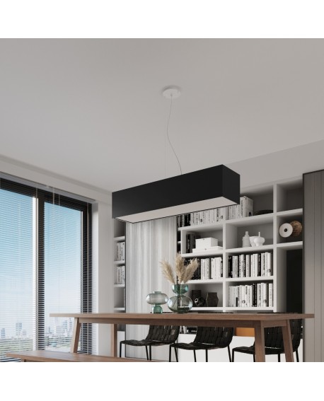 Żyrandol SANTA BIS 80 czarny Sollux SL.0780