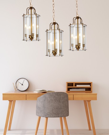 LAMPA WISZĄCA LOFT MOSIĘŻNA MICONOS W4