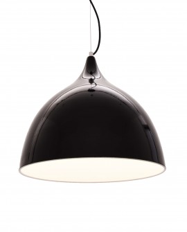 NOWOCZESNA LAMPA WISZĄCA CZARNA POŁYSK VITTORIO