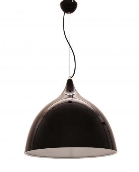 NOWOCZESNA LAMPA WISZĄCA CZARNA POŁYSK VITTORIO