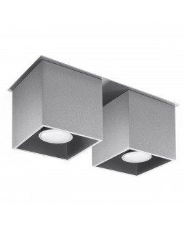 Plafon QUAD 2 szary Sollux SL.0064