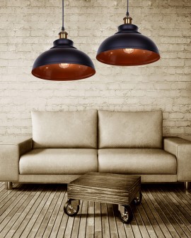 LAMPA WISZĄCA LOFT CZARNA BOGGI