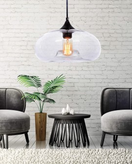 LAMPA WISZĄCA NOWOCZESNA LOFT ZWIS BROSSO D30 LUMINA DECO