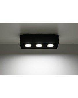 Plafon MONO 3 czarny Sollux SL.0072