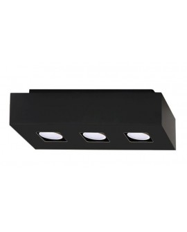 Plafon MONO 3 czarny Sollux SL.0072