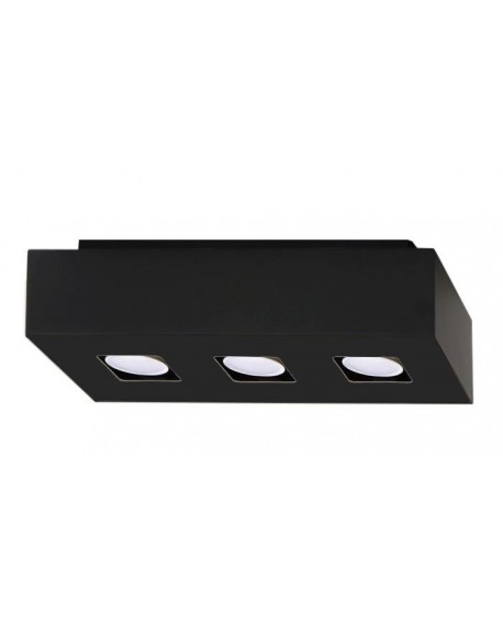 Plafon MONO 3 czarny Sollux SL.0072