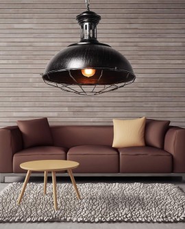LAMPA WISZĄCA INDUSTRIALNA LOFT STARE SREBRO BOCCATO