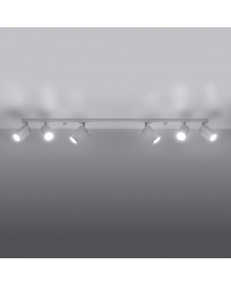 Plafon RING 6L biały Sollux SL.0333