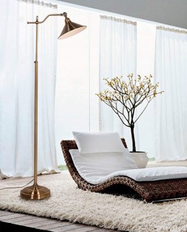 LAMPA STOJĄCA PODŁOGOWA MOSIĘŻNA AMOS