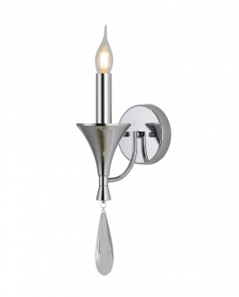 LAMPA ŚCIENNA KINKIET KLASYCZNY CHROMOWANY LIBERO W1