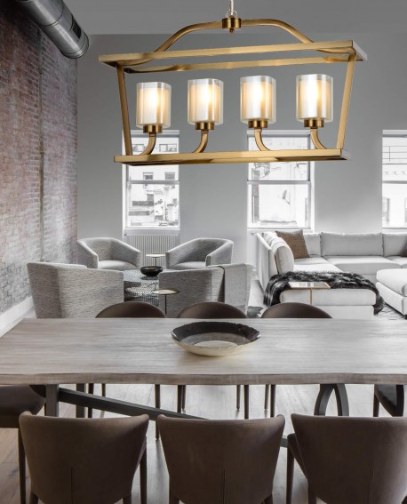 LAMPA WISZĄCA LOFT MOSIĘŻNA ATLANTA W4