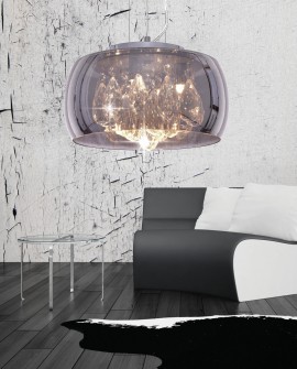 NOWOCZESNA LAMPA WISZĄCA CHROMOWANA TOSSO D50