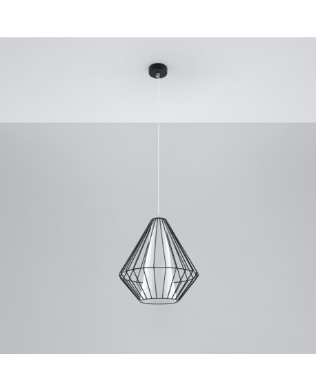 Lampa wisząca DEMI czarna Sollux SL.0298
