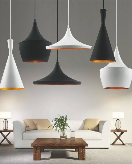 LAMPA WISZĄCA LOFT BIAŁA POTRÓJNA FOGGI TRIO LUMINA DECO