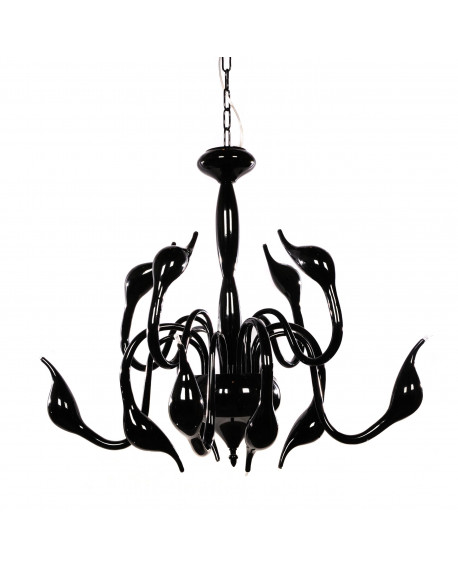 ORYGINALNA NOWOCZESNA LAMPA WISZĄCA CZARNA MAGICA W12