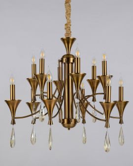 KLASYCZNA LAMPA WISZĄCA MOSIĘŻNA LIBERO W12