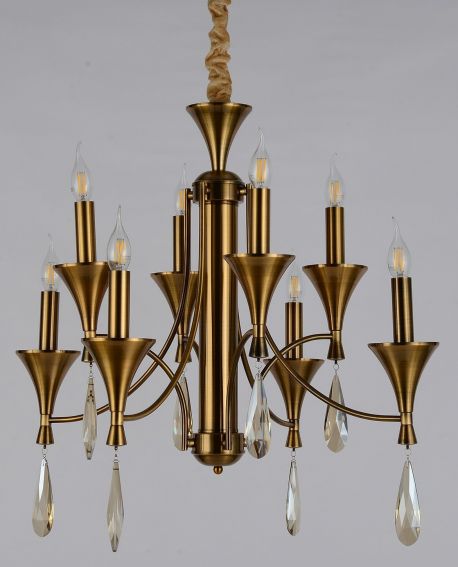 KLASYCZNA LAMPA WISZĄCA MOSIĘŻNA LIBERO W8