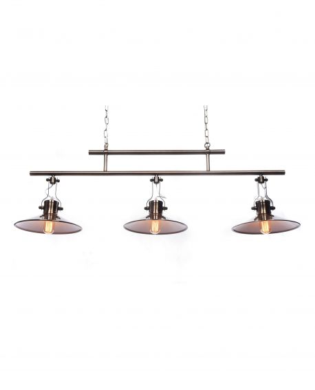 LAMPA WISZĄCA LOFT CHROMOWANA SETORRE TRIO LUMINA DECO