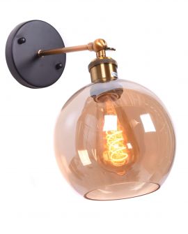 KINKIET LAMPA ŚCIENNA LOFT BURSZTYNOWA NAVARRO LUMINA DECO