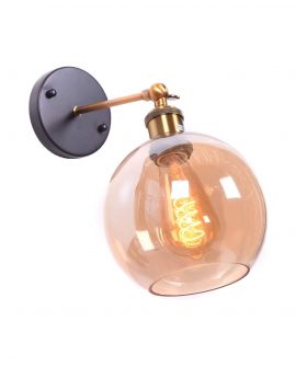 KINKIET LAMPA ŚCIENNA LOFT BURSZTYNOWA NAVARRO LUMINA DECO